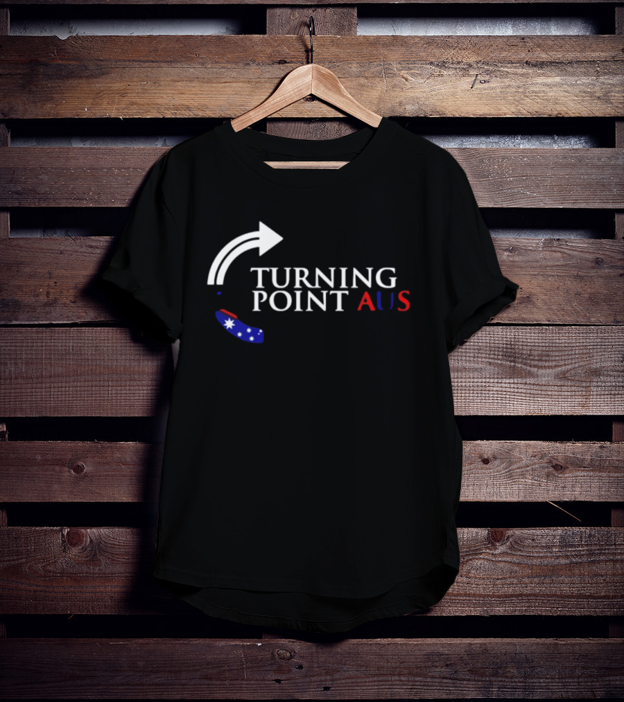 Turning Point AUS Boomerang Arrow Flag T-Shirt