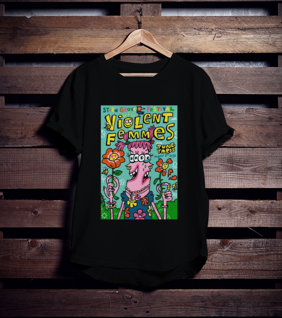 Stern Grove Festival Violent Femmes Tune Yards August 2 2026 San Francisco T-Shirt