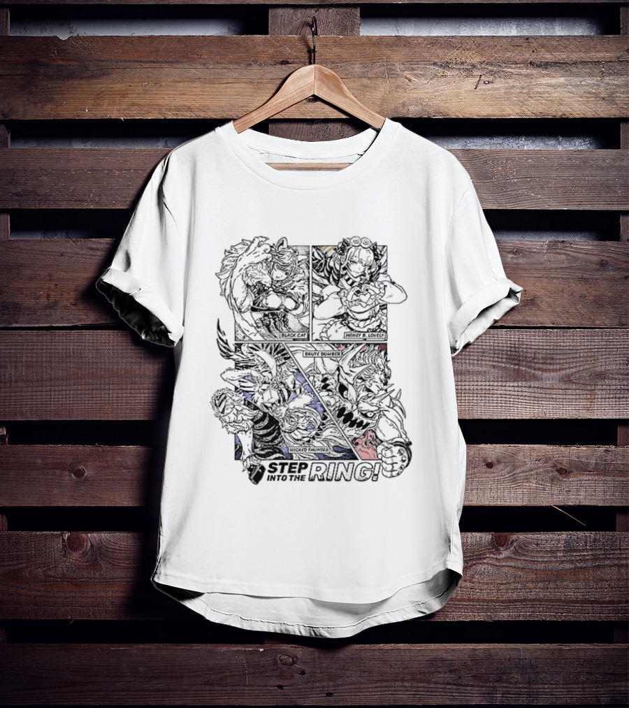 Classic Step Into The Ring Street Fighter Ken Vs Ryu Showdown T-Shirt