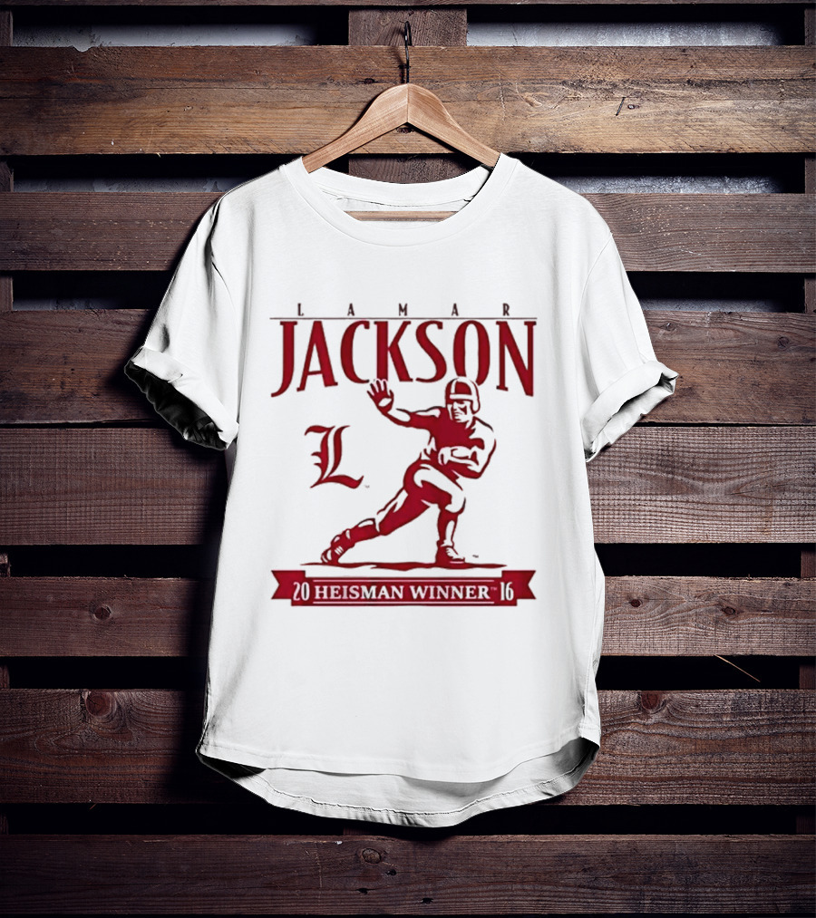 Lamar Jackson Louisville Football Heisman Winner 2016 T-Shirt