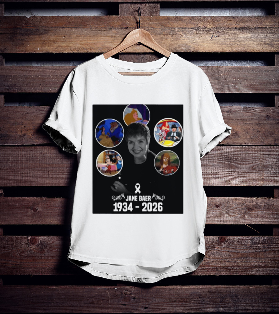 Jane Baer 1934 2026 Beauty And The Beast Sleeping Beauty Dumbo Mary Poppins Fox And The Hound Mickey Mouse T-Shirt