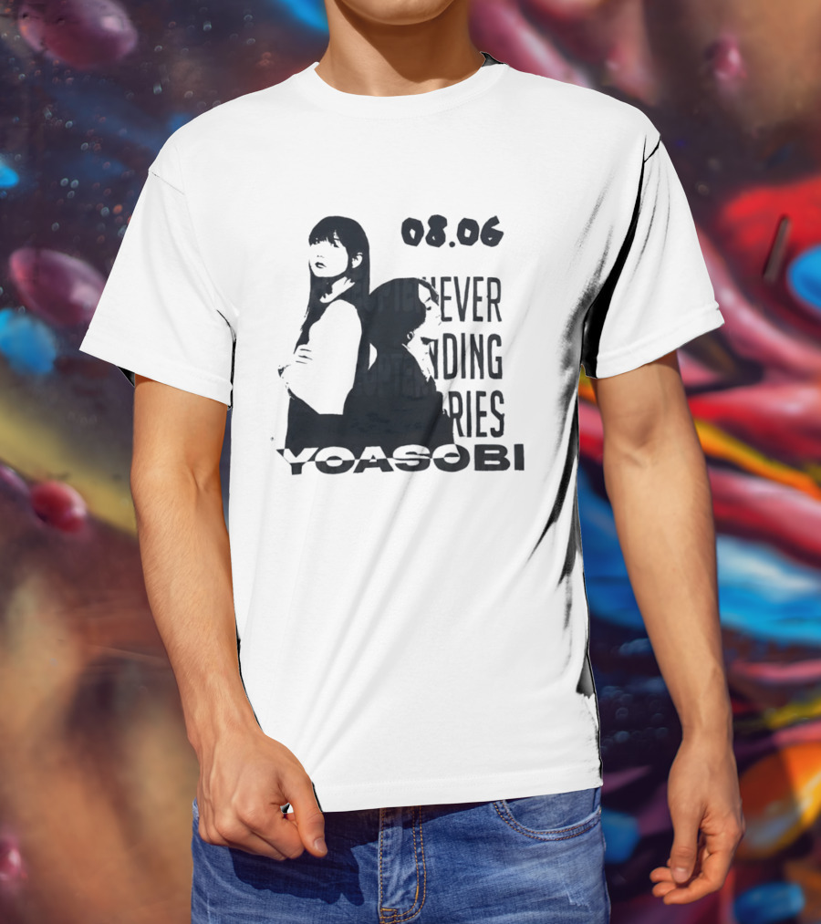Yoasobi Never Ending Stories 08.06 J Pop Duo T-Shirt