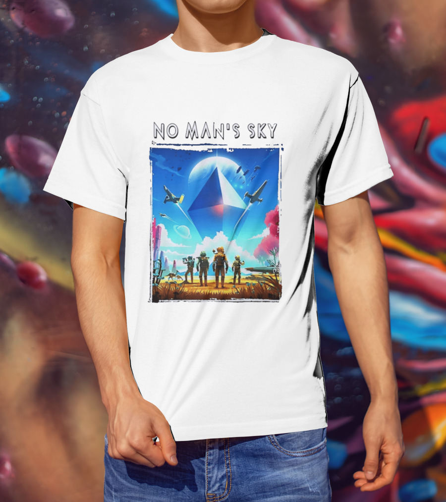 No Man's Sky Adventure With Spacecrafts And Explorers T-Shirt