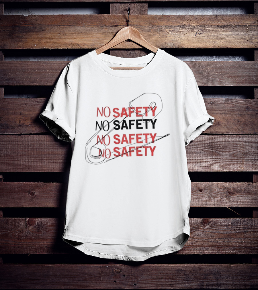 No Safety Pop Up With Safety Pin T-Shirt