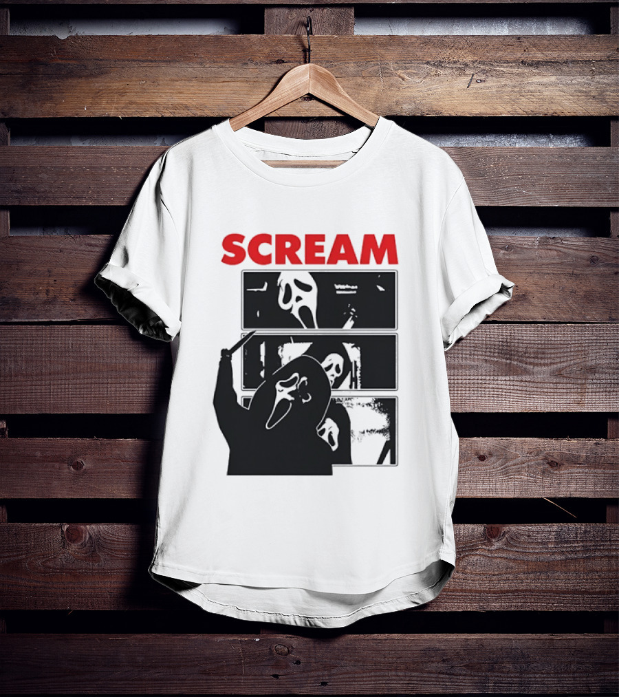 Scream Ghostface Slasher Horror Movie 90s T-Shirt