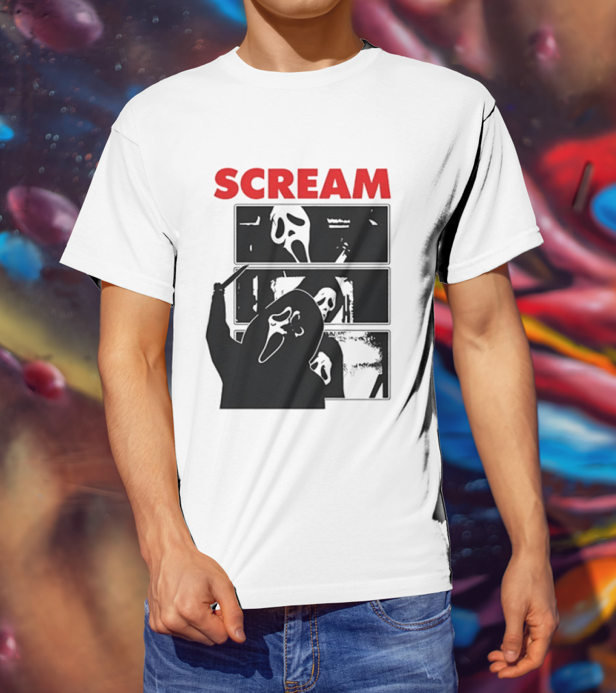 Scream Ghostface Slasher Horror Movie 90s T-Shirt
