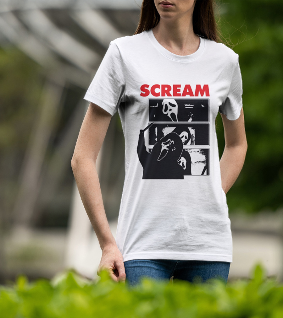 Scream Ghostface Slasher Horror Movie 90s T-Shirt