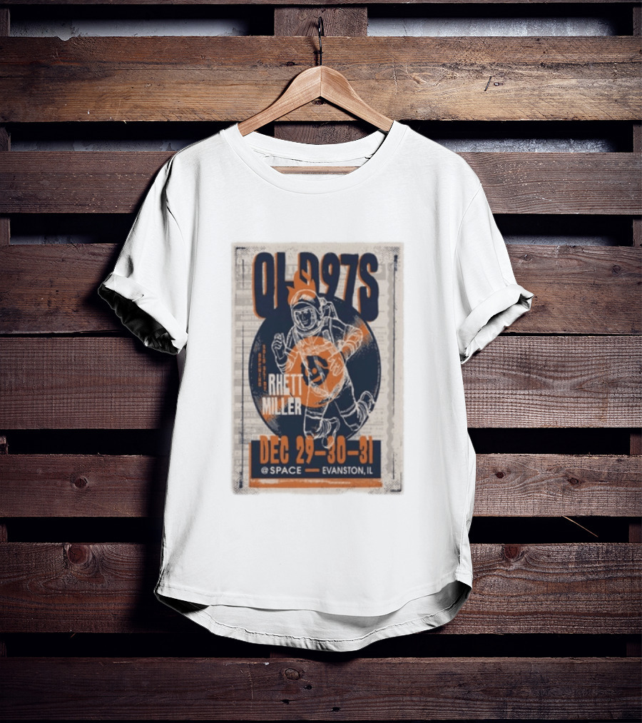 Old 97s Rhett Miller Dec 29 30 31 2025 Space Evanston Il T-Shirt
