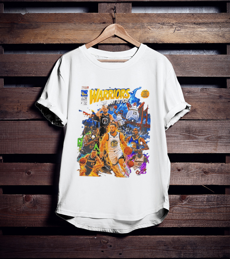 Golden State Warriors Come Out To Play Comic Book Marvel Oracle Arena T-Shirt