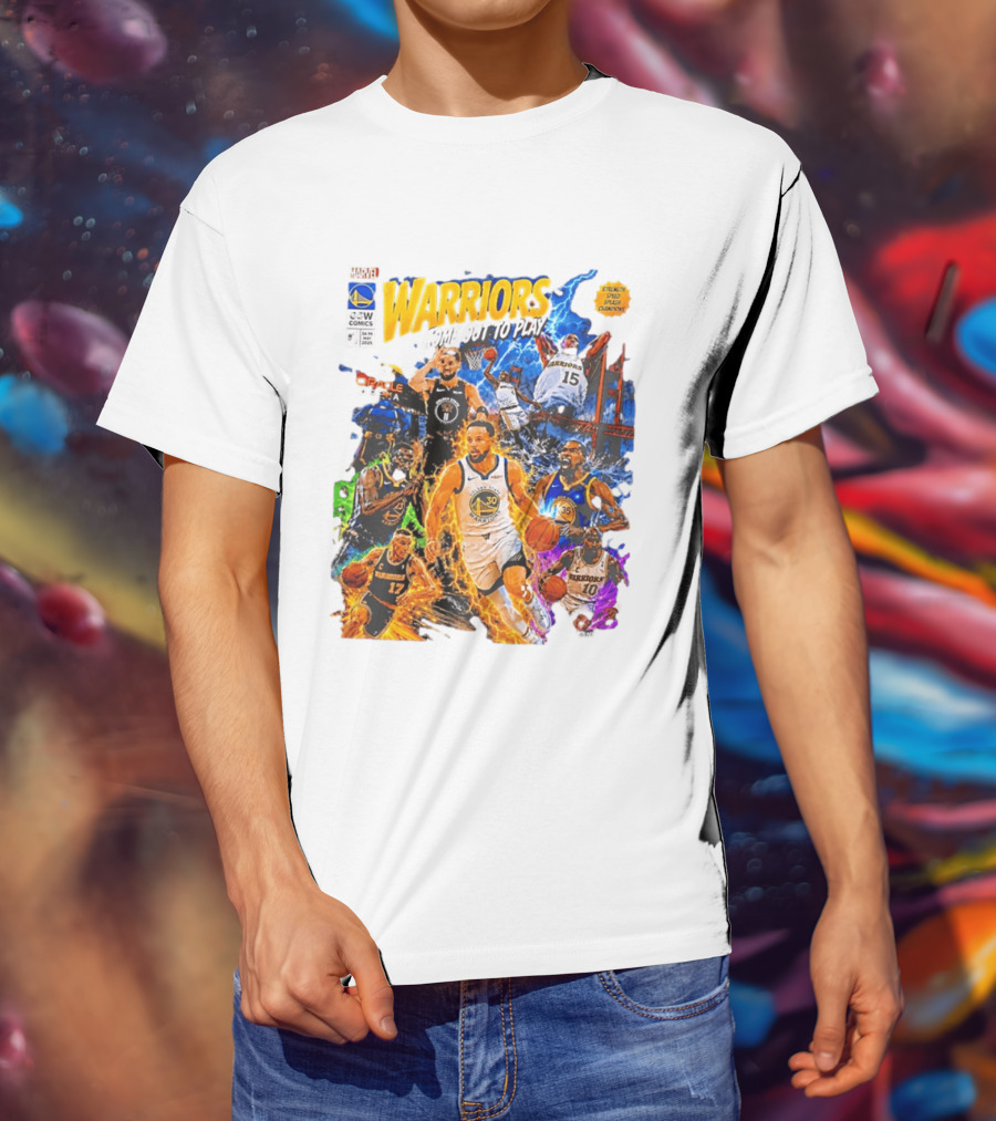 Golden State Warriors Come Out To Play Comic Book Marvel Oracle Arena T-Shirt
