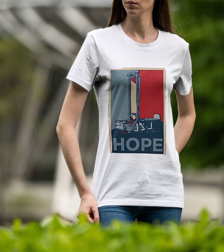 Hope Guillotine Vintage Style Political Icon Concept T-Shirt