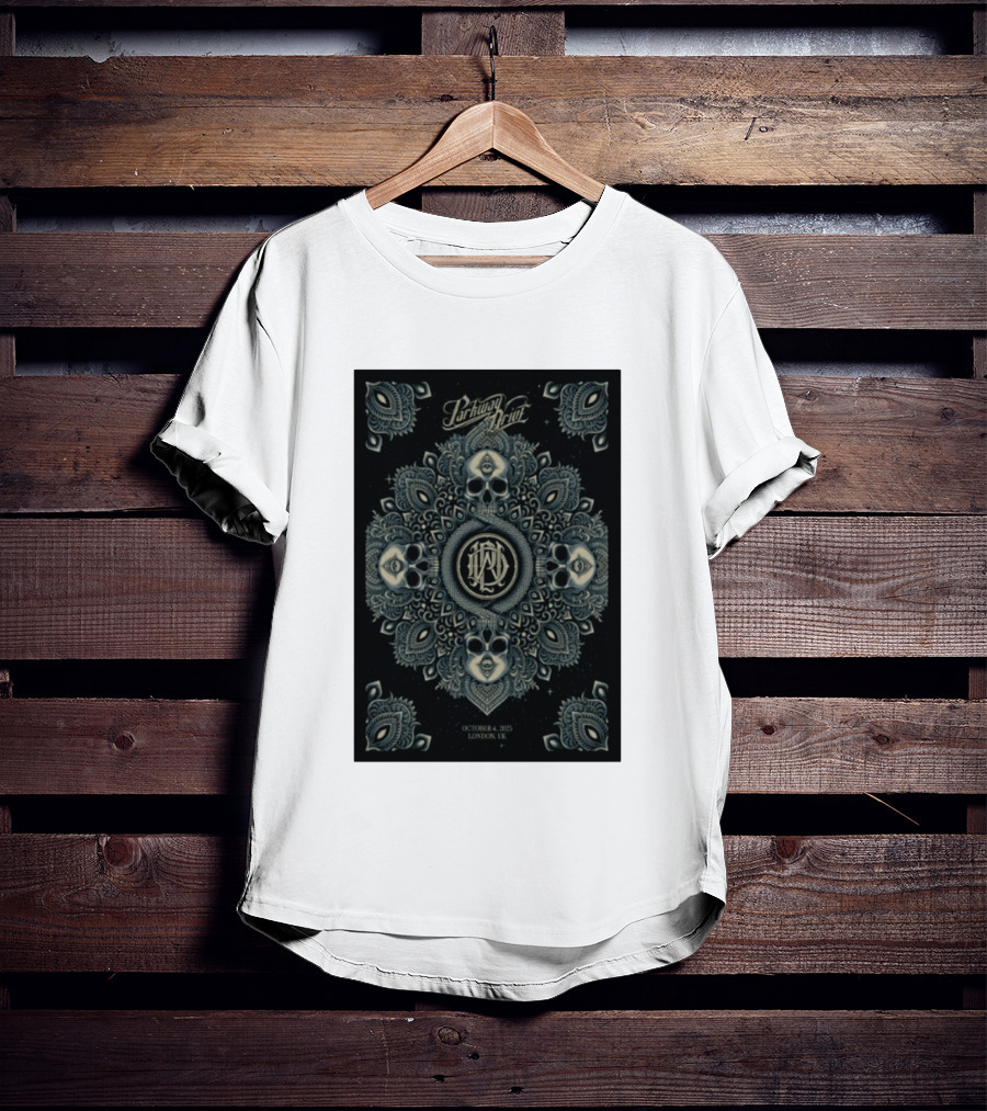 Parkway Drive Tour London UK October 4 2025 Mandala And Skull T-Shirt