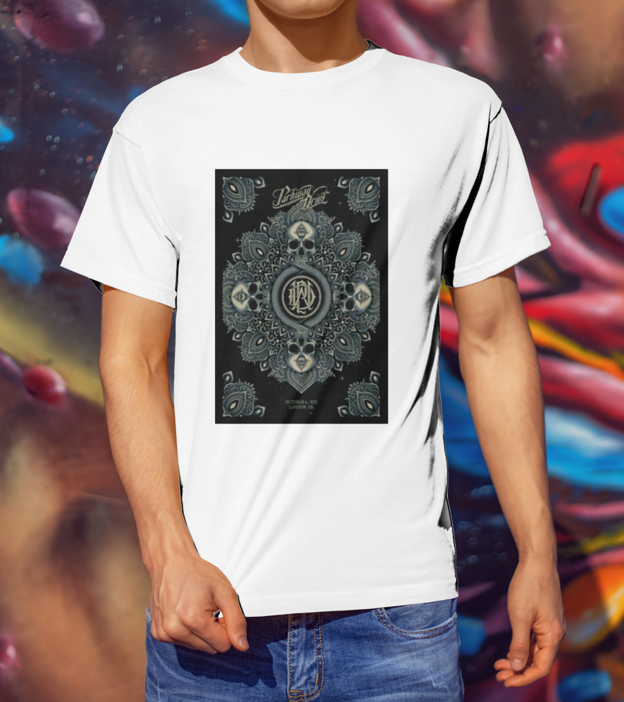 Parkway Drive Tour London UK October 4 2025 Mandala And Skull T-Shirt