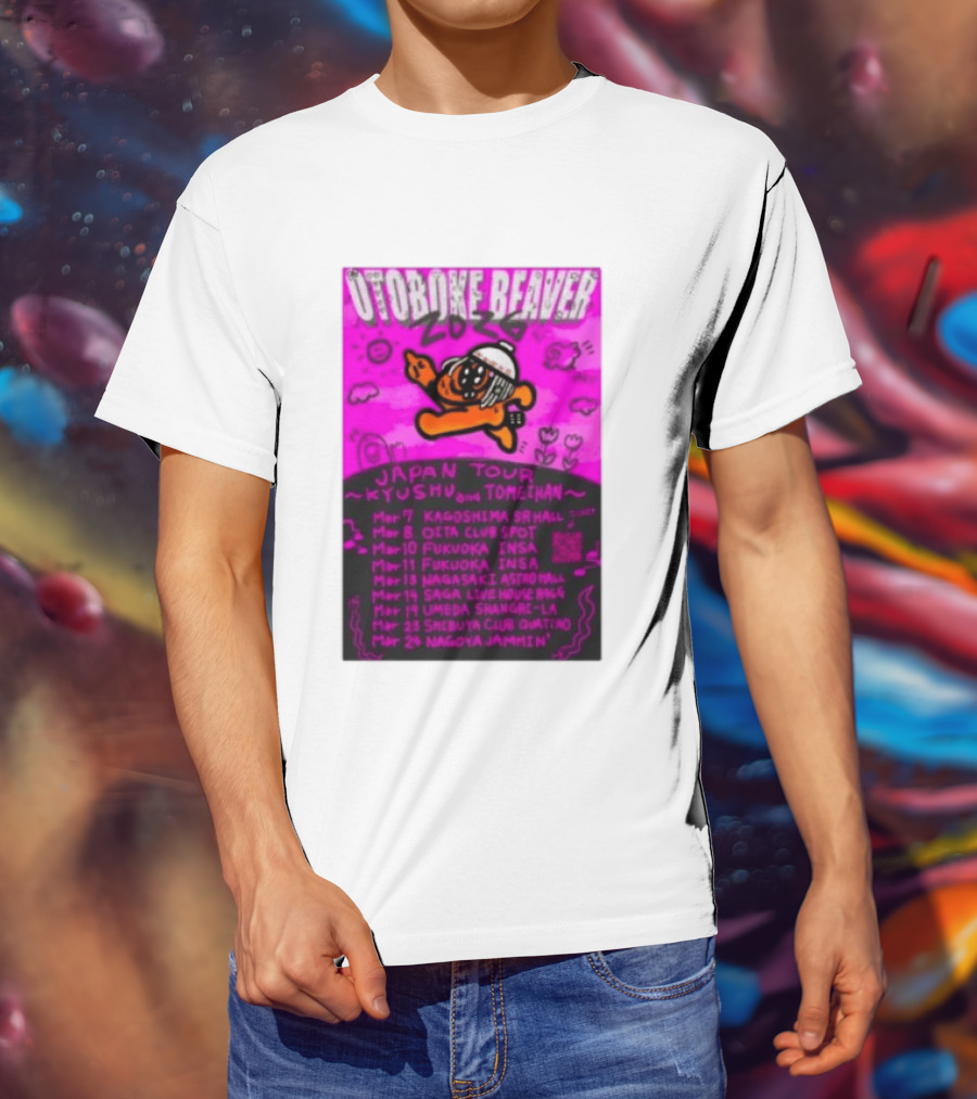 Otoboke Beaver Japan Tour 2026 Kyushu Tomiehan Kagoshima Oita Fukuoka Nagasaki Saga Umeda Shibuya Nagoya T-Shirt