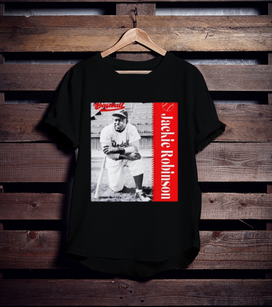 Jackie Robinson Brooklyn Dodgers MLB Baseball Legend T-Shirt