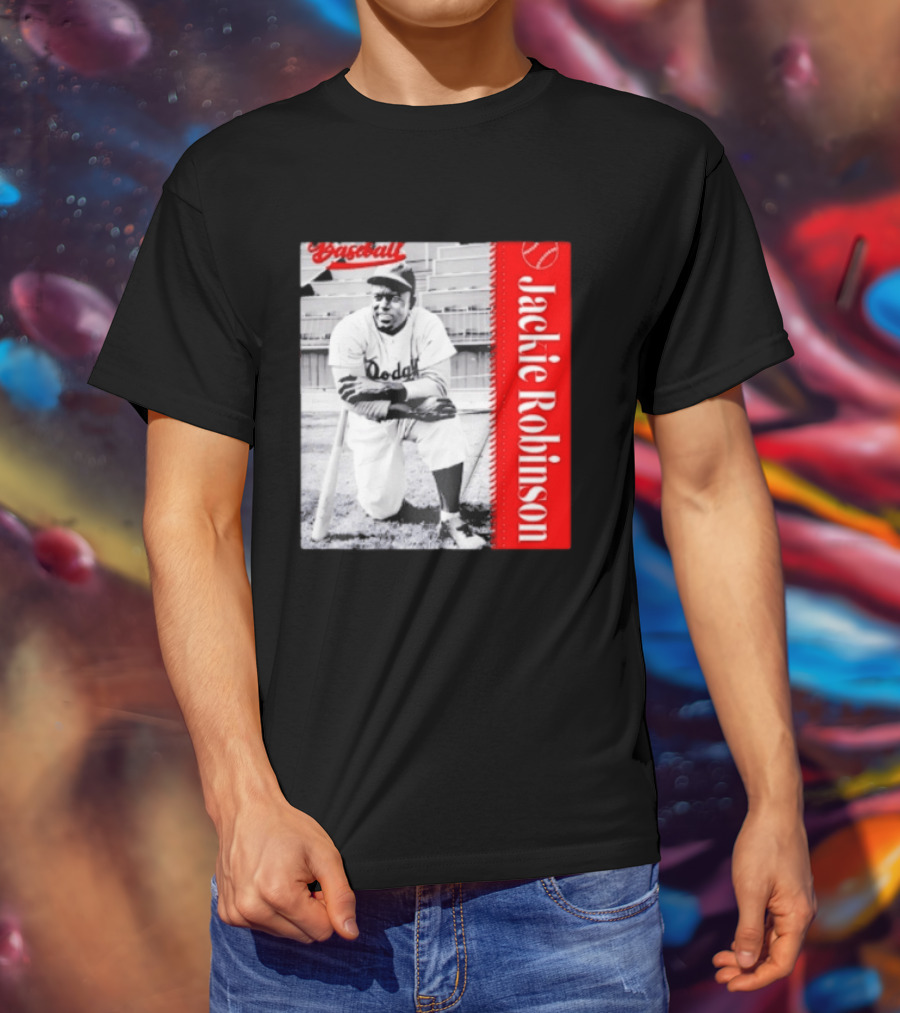 Jackie Robinson Brooklyn Dodgers MLB Baseball Legend T-Shirt
