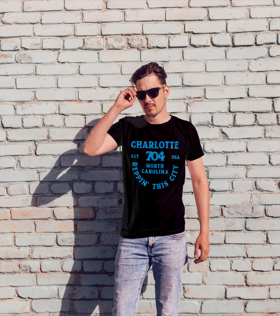 Charlotte 704 Clt Usa North Carolina Reppin' This City T-Shirt