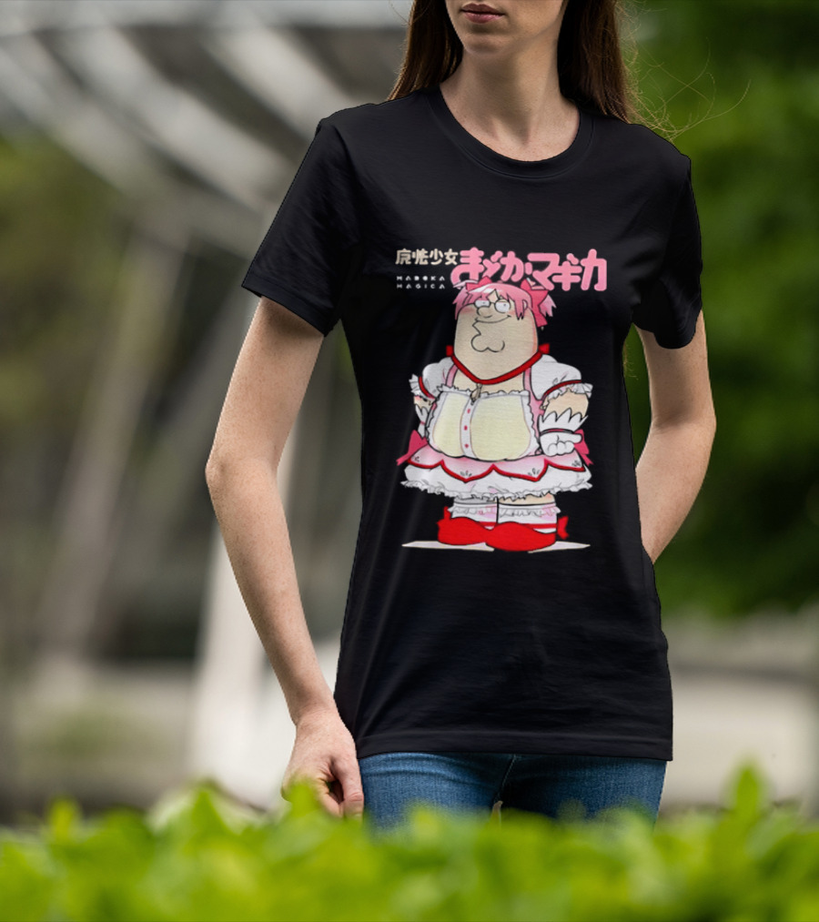Madoka Peter Griffin Family Guy Puella Magi Madoka Magica Crossover Anime T-Shirt