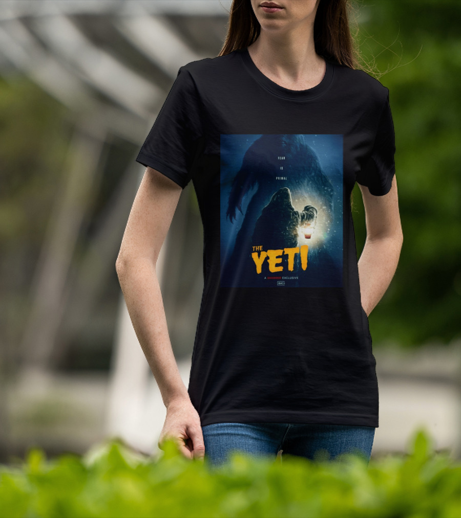 Fear Is Primal The Yeti A Shudder Exclusive AMC Lantern Shadowy Figure T-Shirt