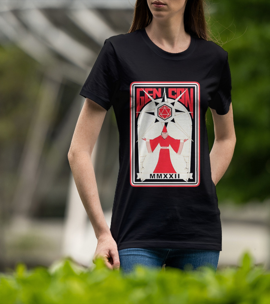 Gen Con MMXXII Wizard D20 Gaming Dungeons And Dragons T-Shirt