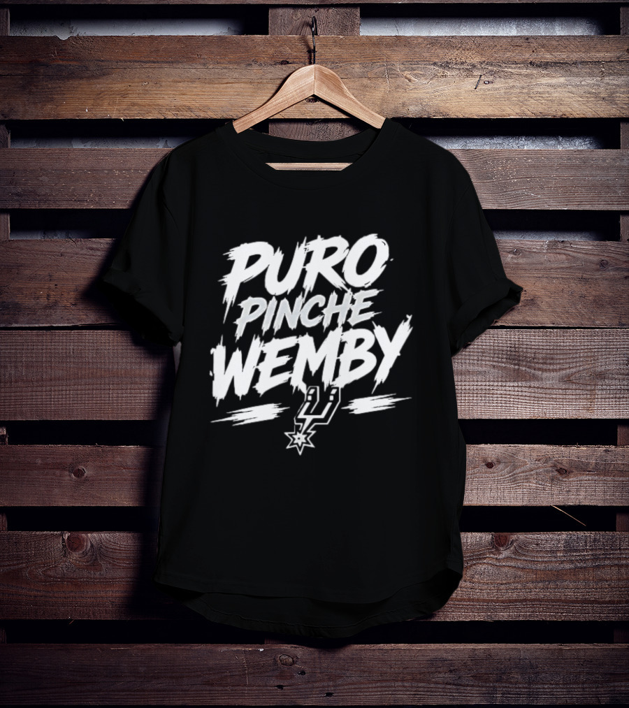 Puro Pinche Wemby San Antonio Spurs Basketball T-Shirt