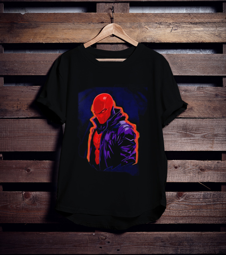 Red Hood Jason Todd DC Comics Vigilante Masked Hero T-Shirt