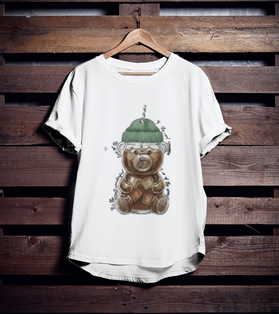 Starbucks Bear Cold Coffee Christmas 2023 Edition T-Shirt