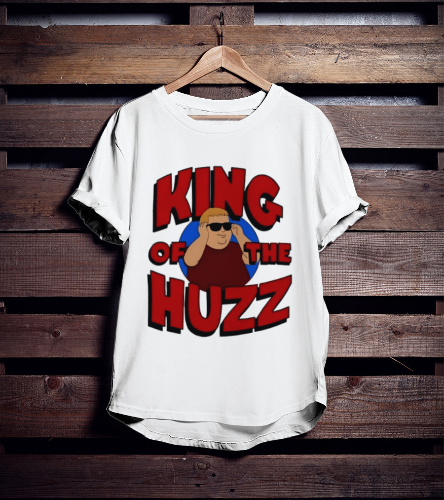 King Of The Huzz Iconic Retro Humor Vibe T-Shirt