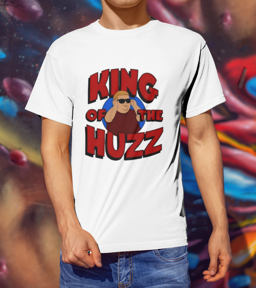 King Of The Huzz Iconic Retro Humor Vibe T-Shirt