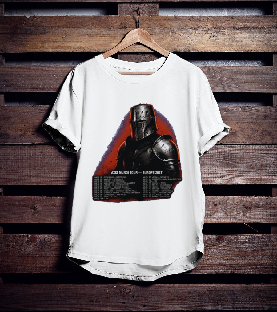 Imminence August Burns Red Axis Mundi Tour 2027 Europe Knights T-Shirt
