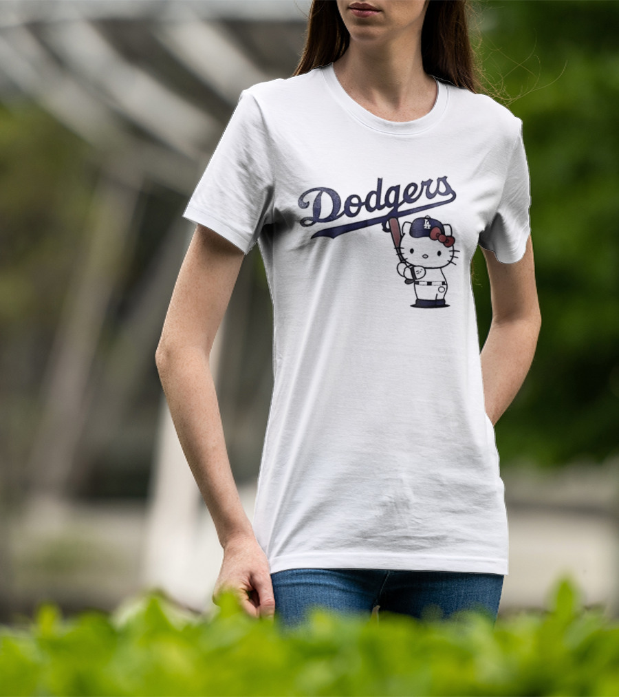 Dodgers Hello Kitty Baseball Collaboration 2026 T-Shirt