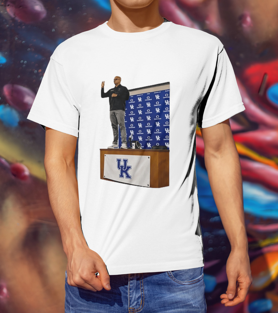 Mark Pope UK Wildcats Kentucky Basketball Coach Press Conference T-Shirt