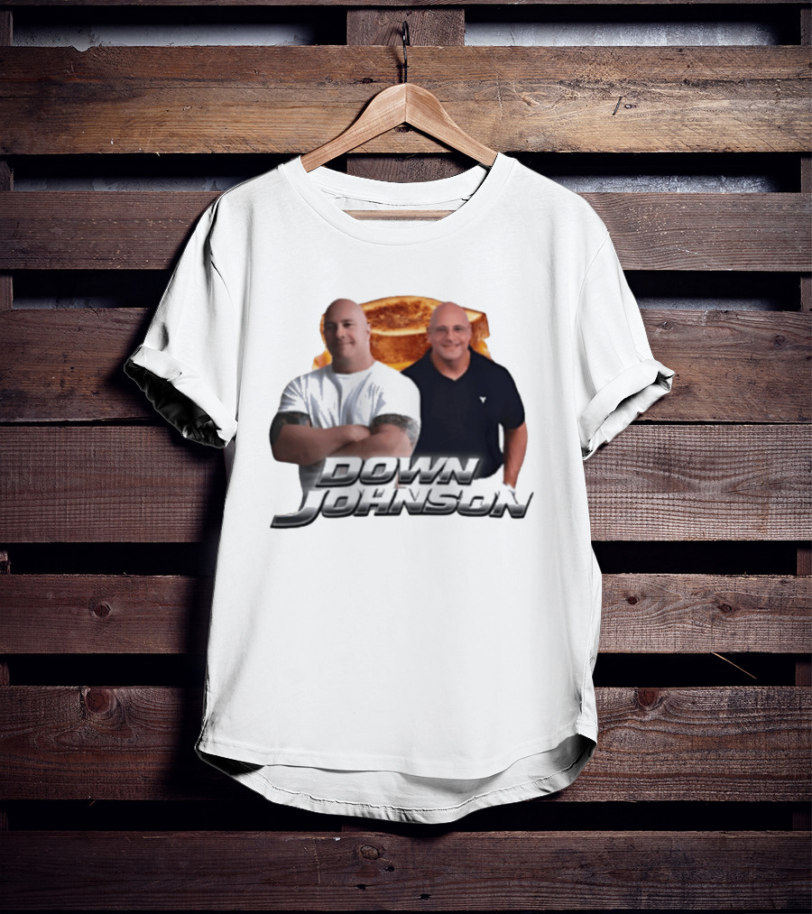 Dwayne Johnson Down Johnson Sandwich Image With Two Bald Men T-Shirt