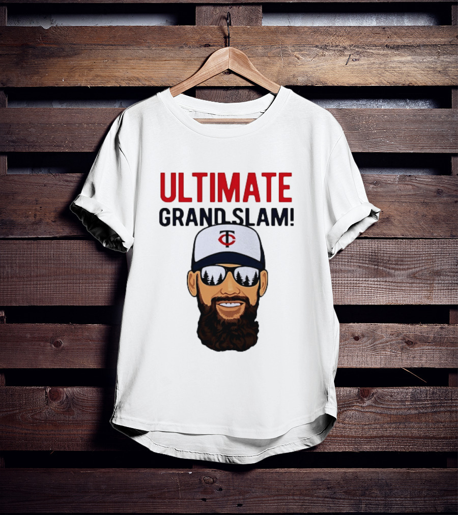 Minnesota Twins Ultimate Grand Slam MLB Bearded Player With Sunglasses T-Shirt