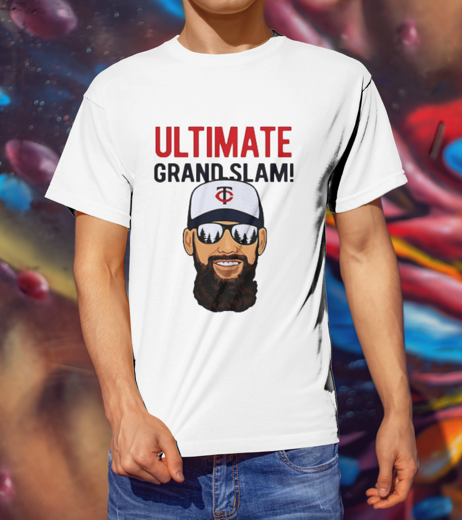Minnesota Twins Ultimate Grand Slam MLB Bearded Player With Sunglasses T-Shirt