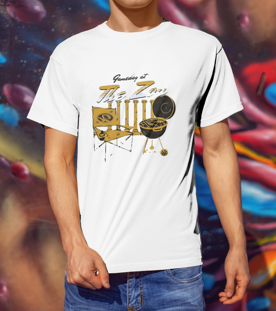 Missouri Tigers Gameday Tailgate At The Zou Football Grill Chair T-Shirt