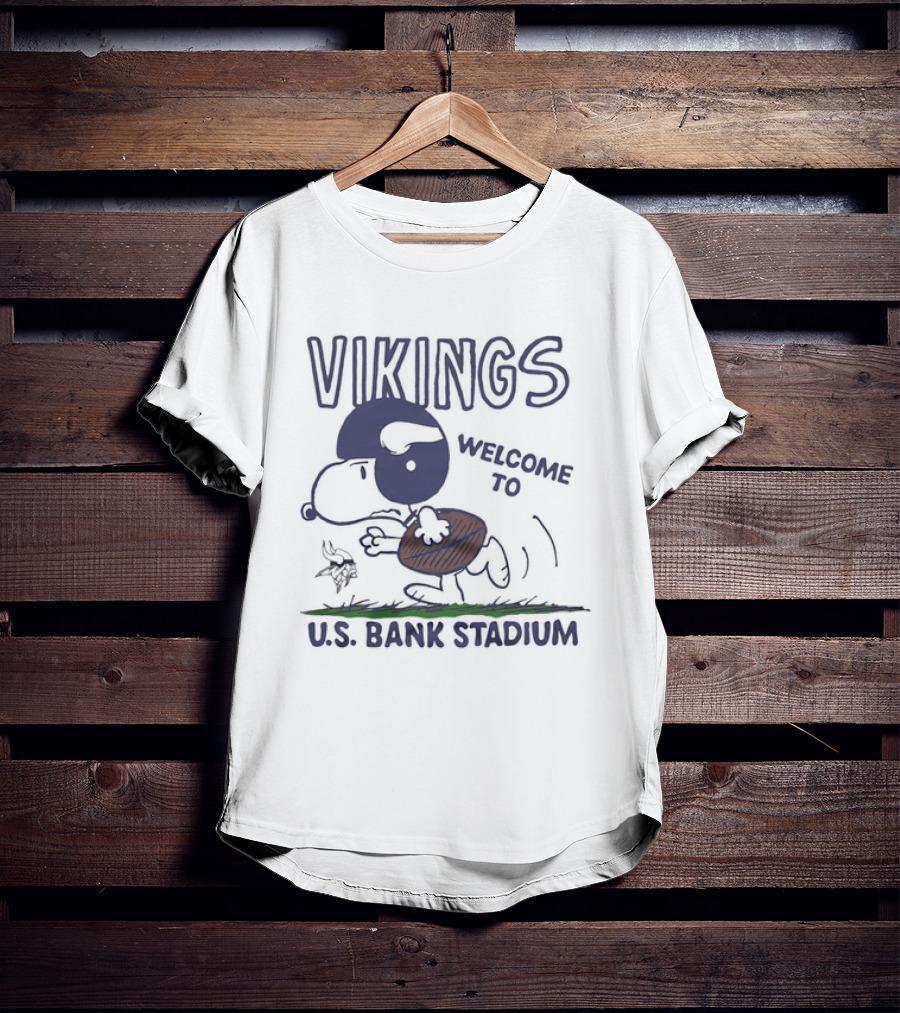 Snoopy Vikings Welcome To U.S. Bank Stadium T-Shirt