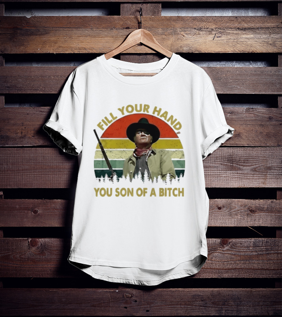 John Wayne The Duke Fill Your Hand Vintage Western T-Shirt