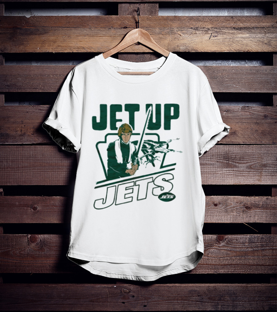 Jet Up Star Wars Luke New York Jets Collaboration T-Shirt