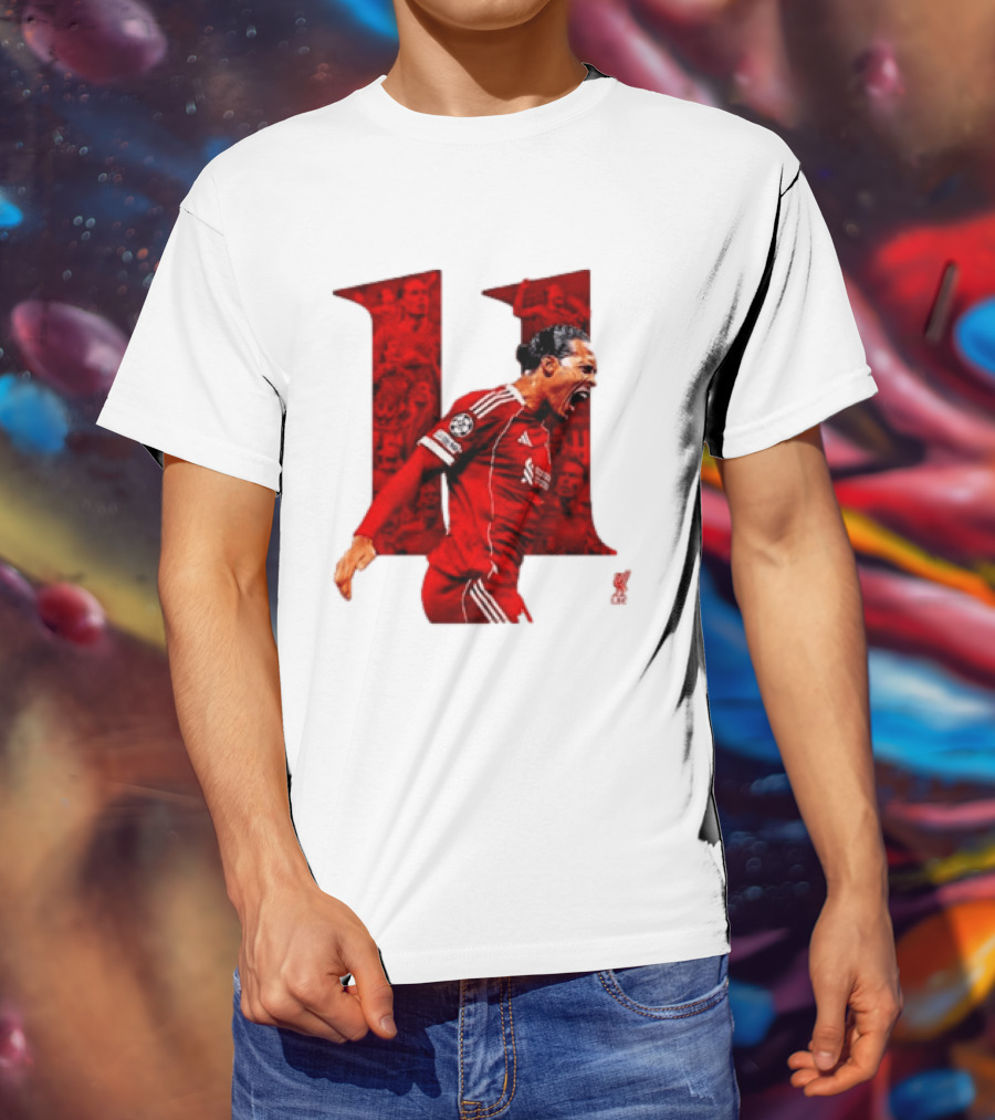 Virgil Van Dijk Liverpool Fifpro World 11 Champions League Star T-Shirt