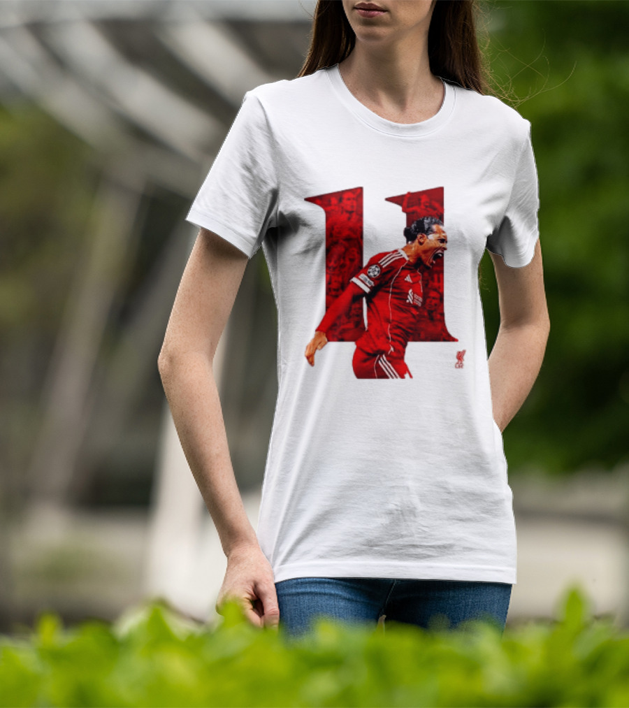 Virgil Van Dijk Liverpool Fifpro World 11 Champions League Star T-Shirt