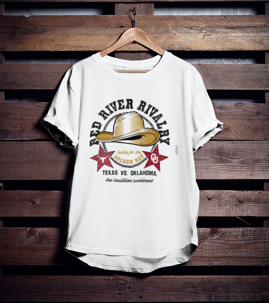 Red River Rivalry Texas Vs Oklahoma The Tradition Continues T-Shirt