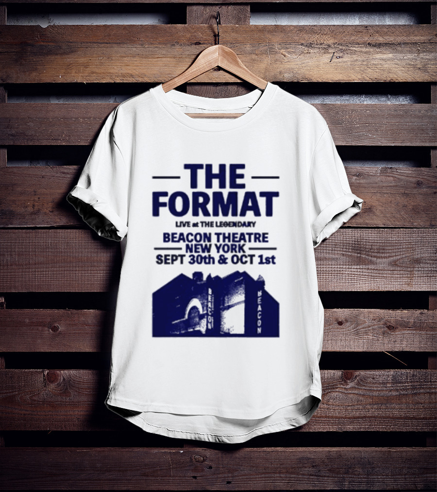 The Format Live At The Legendary Beacon Theatre New York Sept 30th & Oct 1st T-Shirt