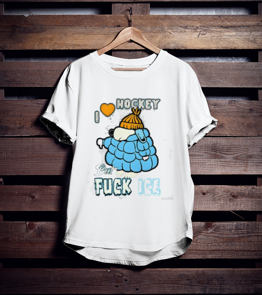 I Love Hockey But Fuck Ice Funny Winter Sports Fan T-Shirt