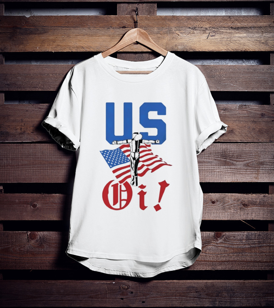 US Oi American Flag Punk Rock Skinhead Culture T-Shirt
