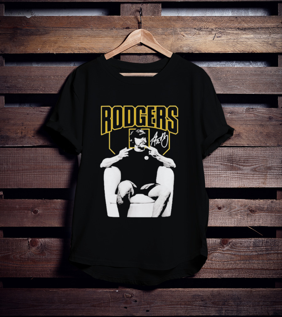 Rodgers Absolute Coward Double Middle Finger Pittsburgh Steelers T-Shirt