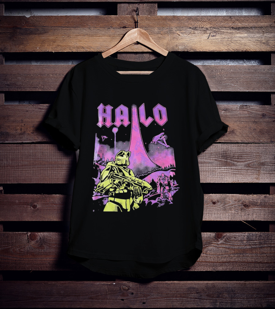 Halo Master Chief Retro Gaming Xbox T-Shirt