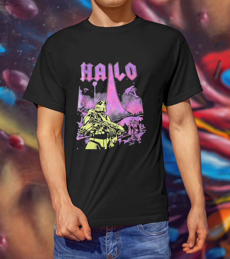 Halo Master Chief Retro Gaming Xbox T-Shirt