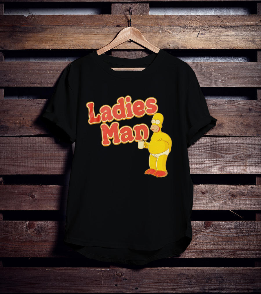 Ladies Man Homer Simpson The Simpsons Cartoon T-Shirt
