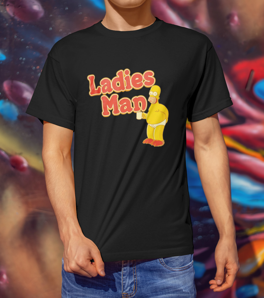 Ladies Man Homer Simpson The Simpsons Cartoon T-Shirt
